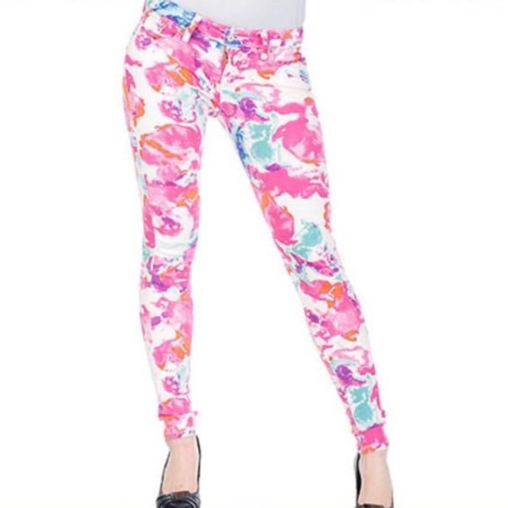 Levi's Floral Jegging Skinny Jean Leggings Size 27